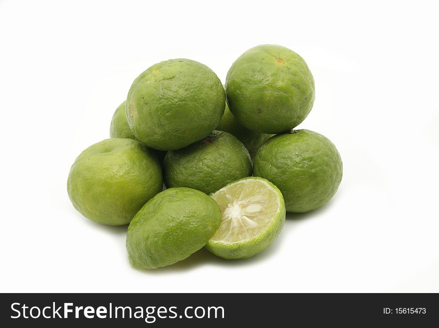 Fresh and juicy green lime for cooking ingredient