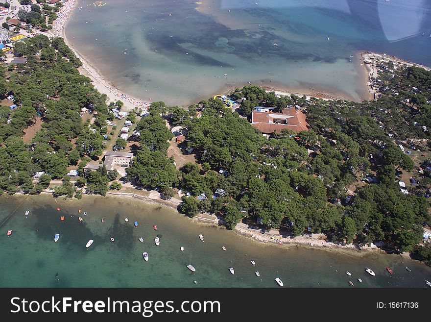 Croatia, view on beauty islands and blue sea