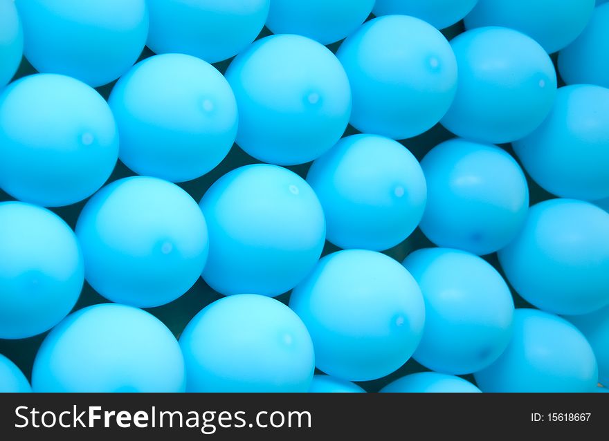 Blue balloons. Nice abstract background.