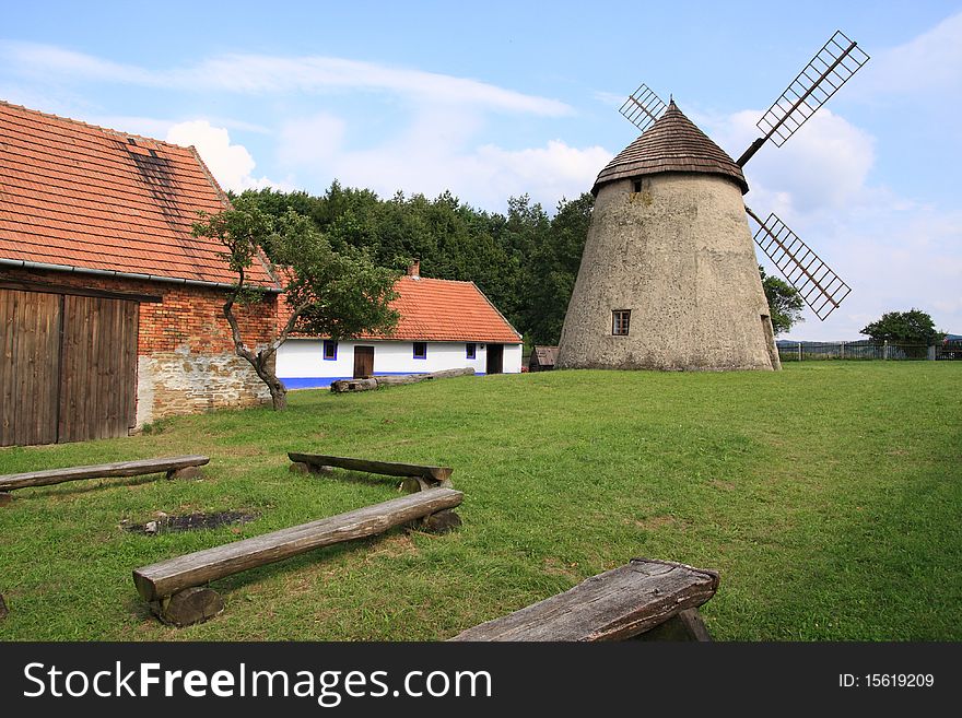 Windmill in Kuzelov (Czech Republic)