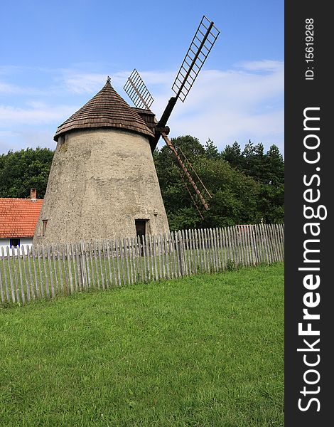 Windmill With Fence