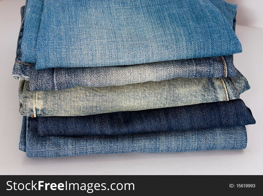 Blue jean stack for men