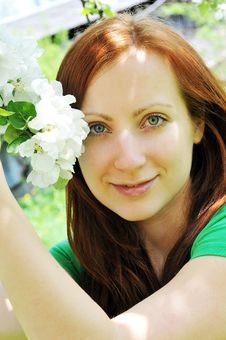 Woman And Apple Tre Stock Images Woman And Apple Tre Stock Images
