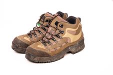 Hiking Boots On White Background Royalty Free Stock Image Hiking Boots On White Background Royalty Free Stock Image