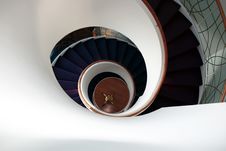 Looking Down A Spiral Staircase Stock Photo Looking Down A Spiral Staircase Stock Photo