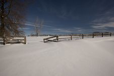 Winter Fence Royalty Free Stock Images Winter Fence Royalty Free Stock Images