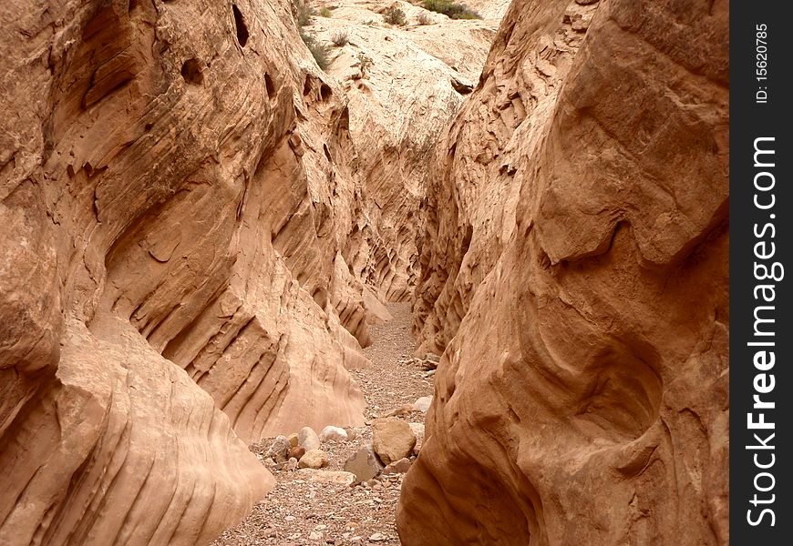 A slot canyon called Little Wild Horse