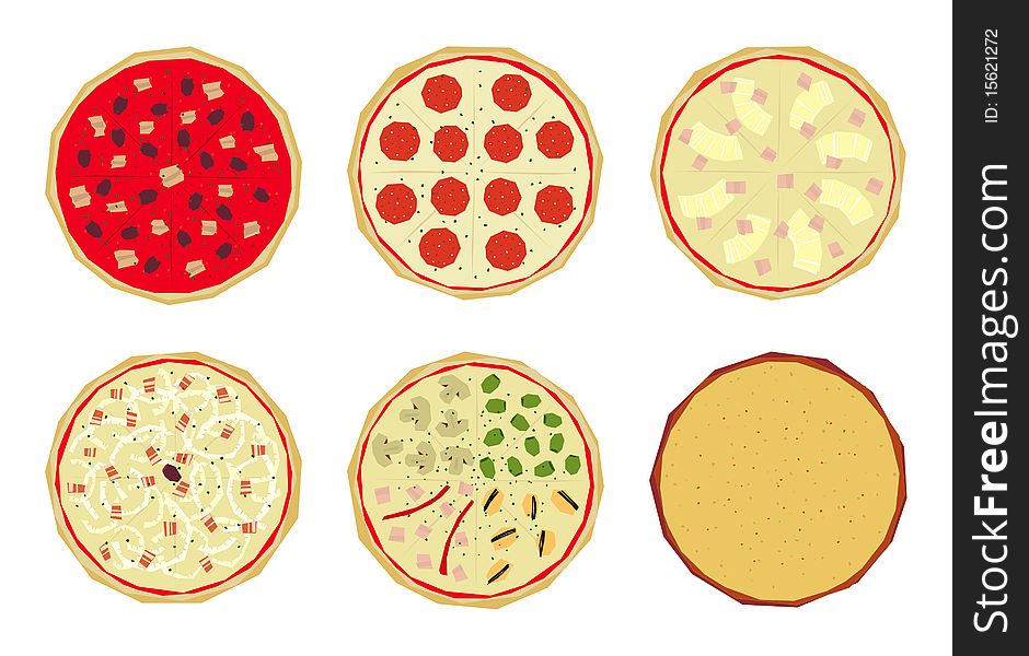 Pizza with toppings 4