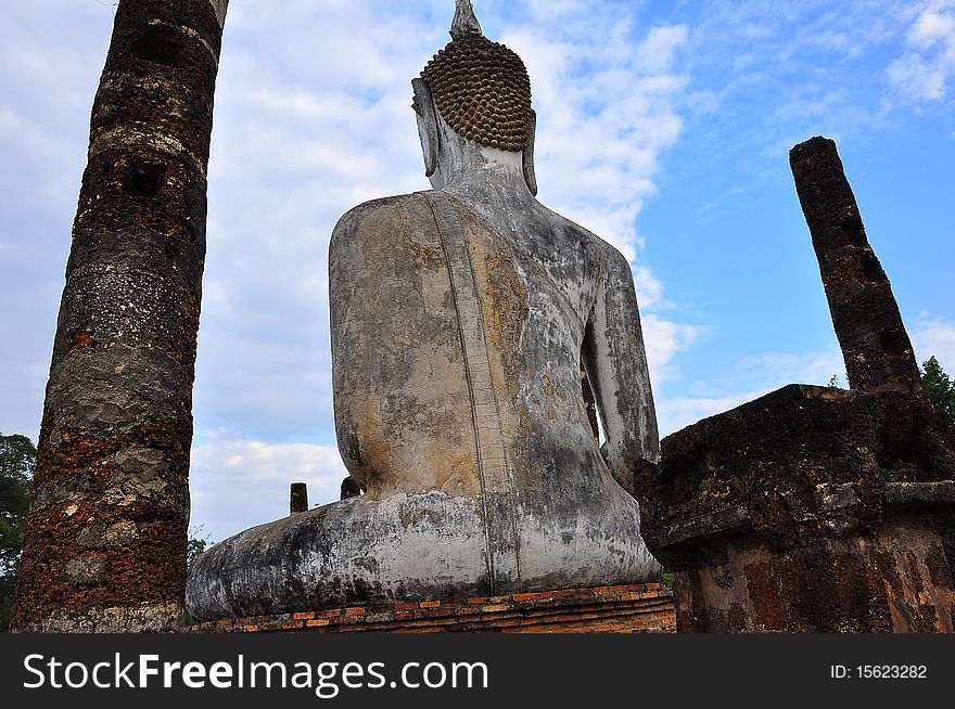 Image of Buddha at Wat Mahathat , Sukhothai  Thailand