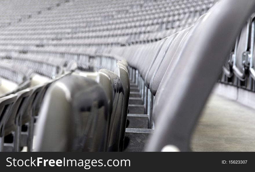 Empy row of seats in the stadium. Empy row of seats in the stadium