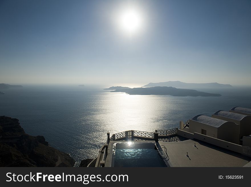 Beautiful view in Santorini (Greece). Beautiful view in Santorini (Greece)