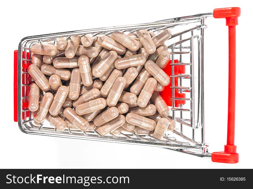 Carts filled with pills