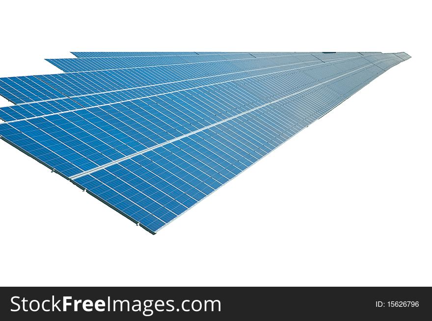 Solar panel isolated on white background. Solar panel isolated on white background