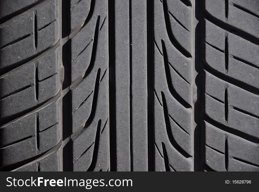 Close-up car tire, clear image