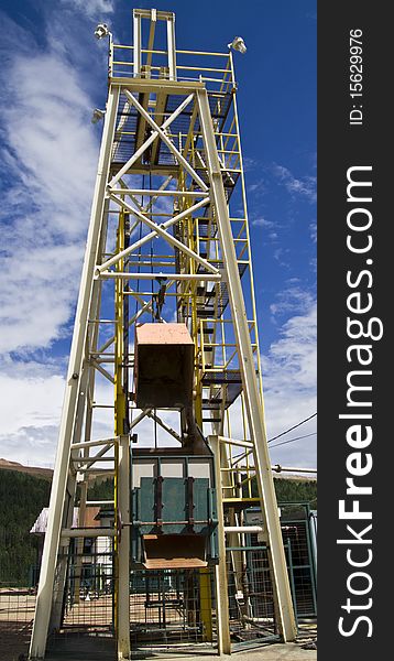 Operational goldmine in Cripple Creek, Colorado