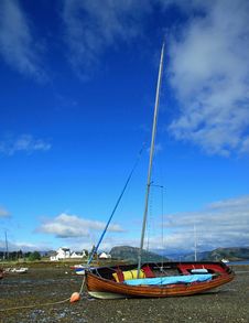 Sail Boat On Beach Stock Photo Sail Boat On Beach Stock Photo