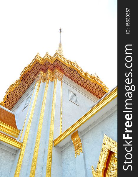 Wat Traimit temple in Bangkok Thailand