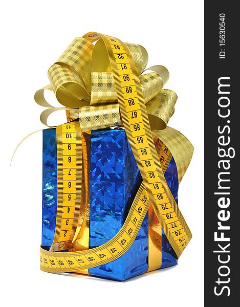 Blue Gift And Measure Tape