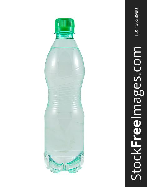 Plastic bottle of clean water (isolated on white background + clipping path). Plastic bottle of clean water (isolated on white background + clipping path)