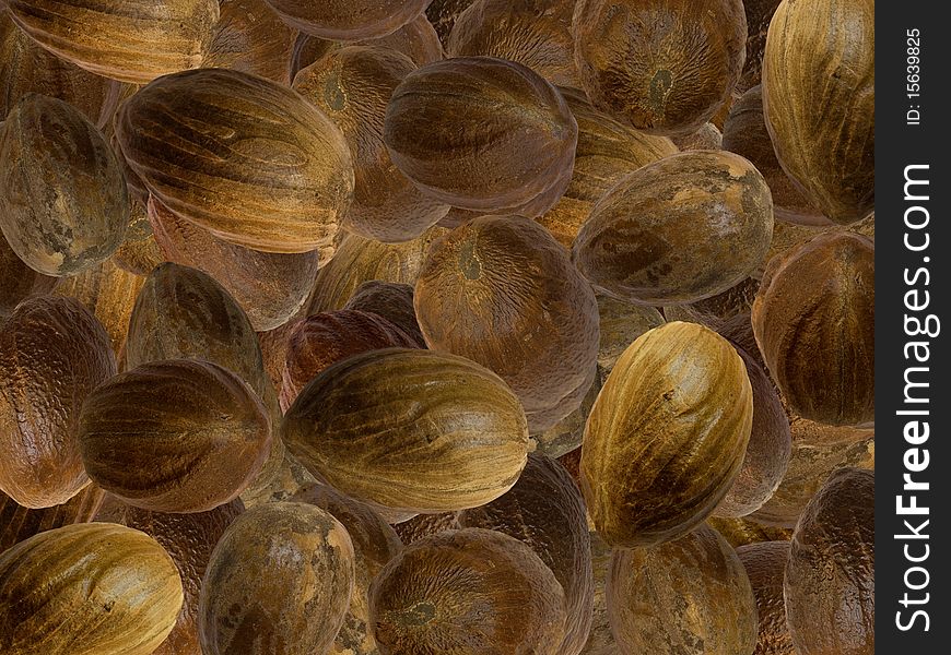 Nutmeg Spice Square Background