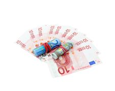 10 Euro Banknotes Fanned Stock Photo 10 Euro Banknotes Fanned Stock Photo