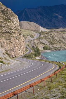 Mountain Road Royalty Free Stock Photos Mountain Road Royalty Free Stock Photos