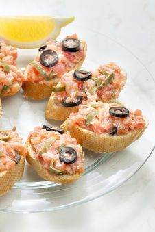 Salmon Tartare Royalty Free Stock Image Salmon Tartare Royalty Free Stock Image