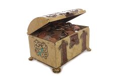Treasure Chest With Money Stock Images Treasure Chest With Money Stock Images