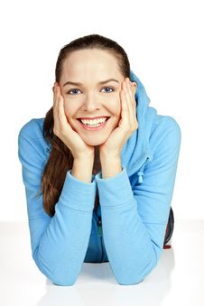 Beautiful Young Girl Lying Down Stock Images Beautiful Young Girl Lying Down Stock Images