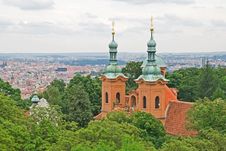 Church Of St. Laurence On Petrin, Prague Royalty Free Stock Images Church Of St. Laurence On Petrin, Prague Royalty Free Stock Images
