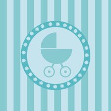 Cute Baby Arrival Background Stock Photo