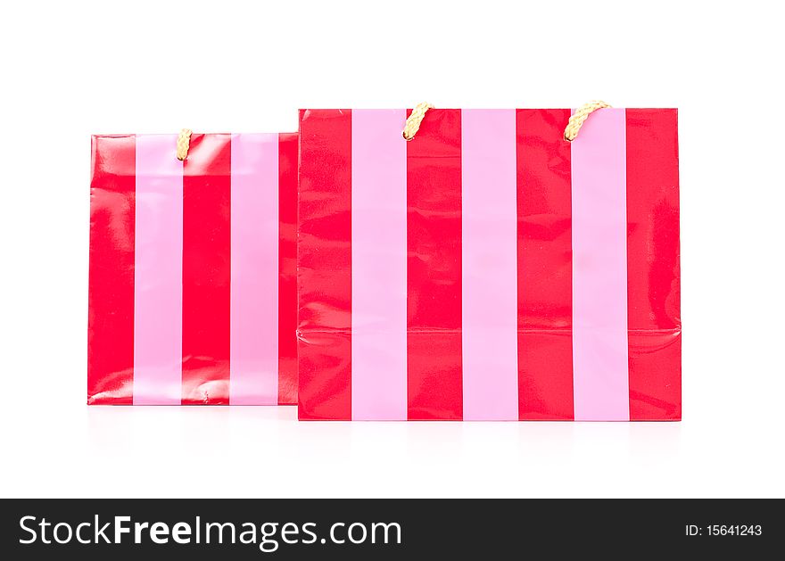 Pink Holiday Shopping Gift Bags