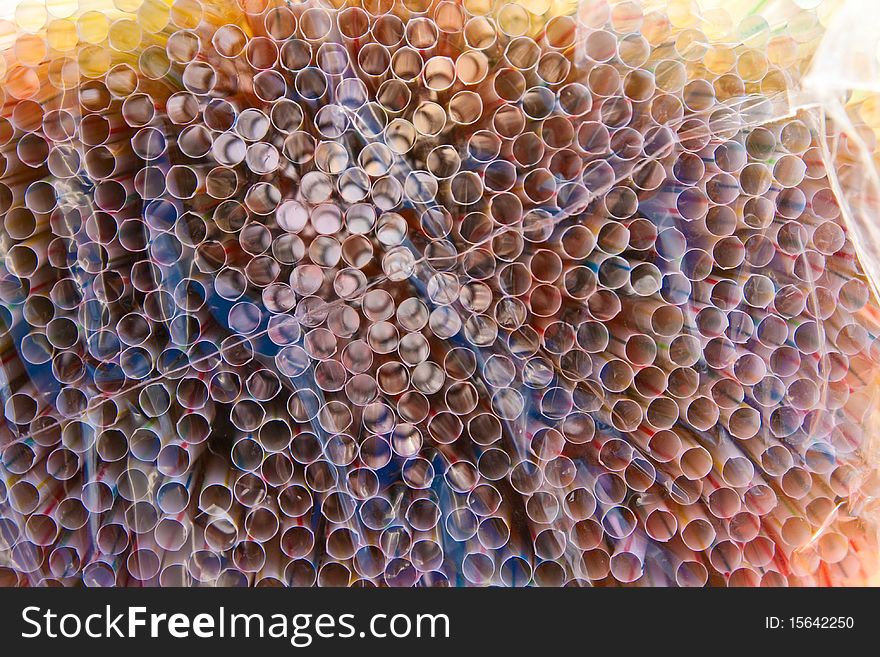 Many Colored Straws Cocktail.