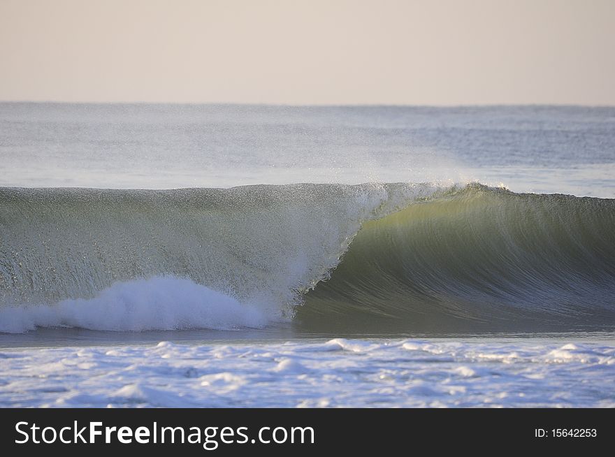 Wave crashing in atlantic ocean. Wave crashing in atlantic ocean