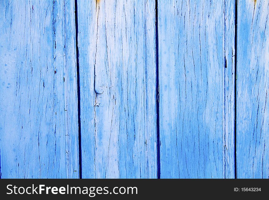 Background wooden slats painted blue. Background wooden slats painted blue