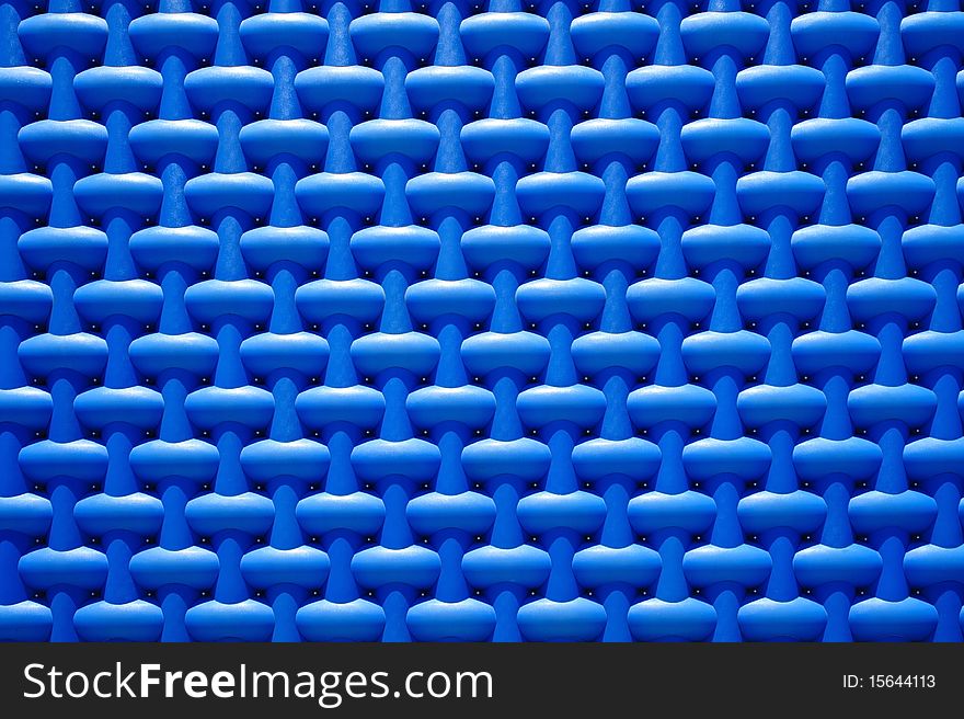 Bright blue pattern of wall