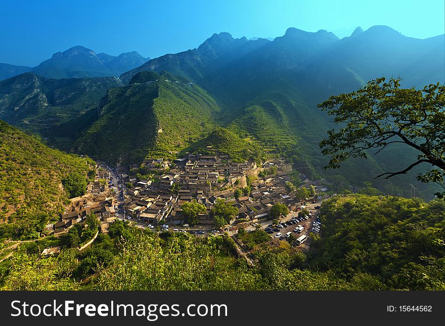 Village in the mountains, mentougou area,china. Village in the mountains, mentougou area,china