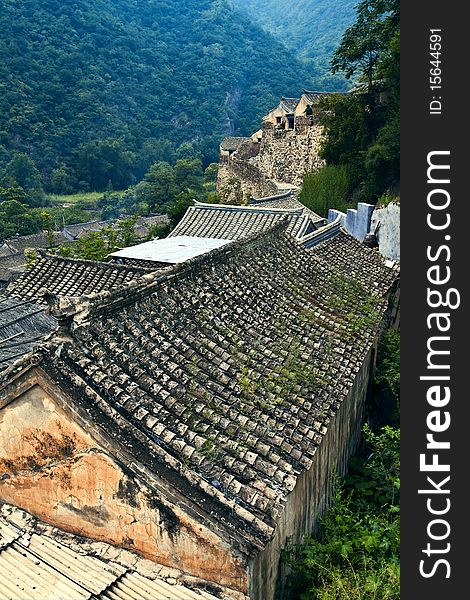 Village in mountains,mentougou area,china.