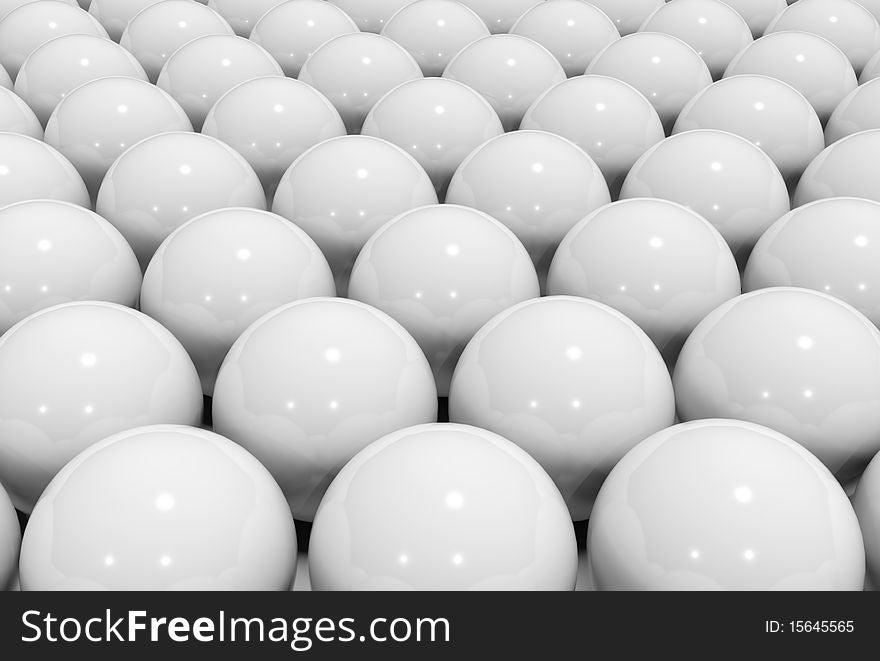Many white ball, big texture