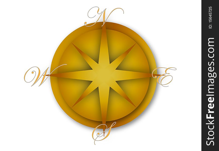 A simple yet elegant compass to use with your graphic works. A simple yet elegant compass to use with your graphic works.