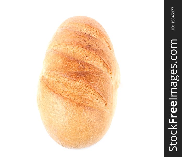 Bread on a white background