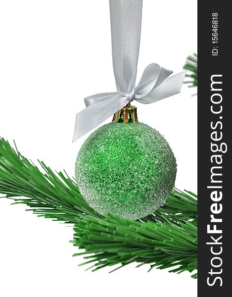 Christmas ball isolated on white background. Christmas ball isolated on white background