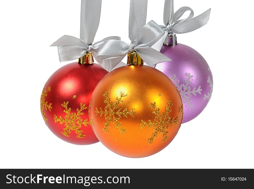 Christmas ball isolated on white background. Christmas ball isolated on white background