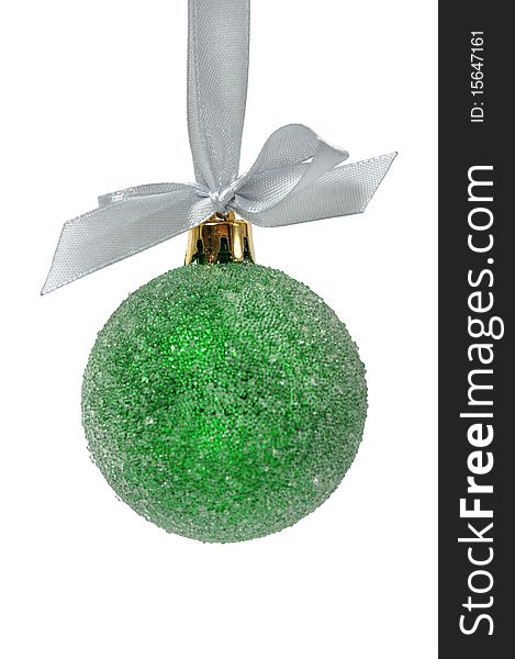Christmas ball isolated on white background. Christmas ball isolated on white background