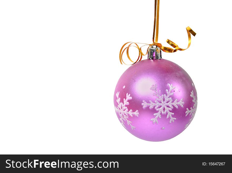 Christmas ball isolated on white background. Christmas ball isolated on white background