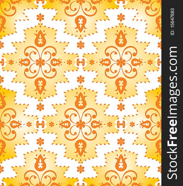 Seamless wallpaper with floral elements of the ornament. Seamless wallpaper with floral elements of the ornament