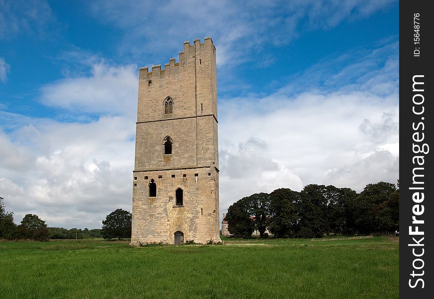 Old ruined manastic castle building. Old ruined manastic castle building