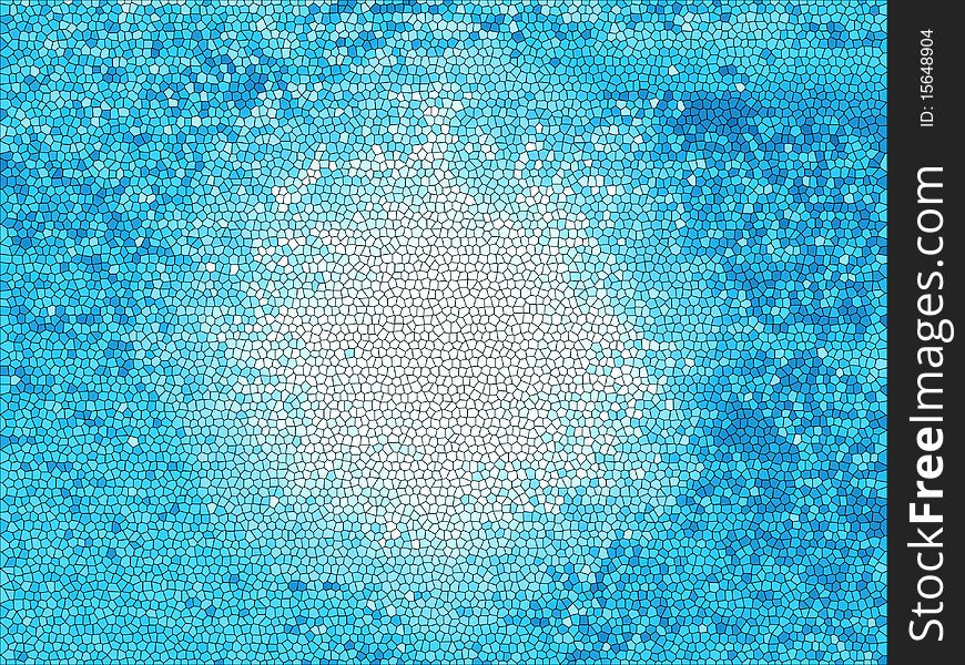 Generated texture of blue and white honeycombs. Generated texture of blue and white honeycombs