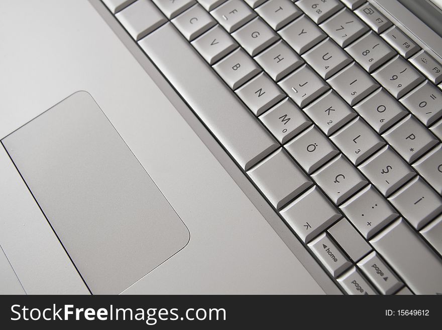 A close-up on the center of a computer keyboard. A close-up on the center of a computer keyboard.