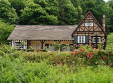 Traditional Timber Framed Normandy Cottages Stock Photo Traditional Timber Framed Normandy Cottages Stock Photo